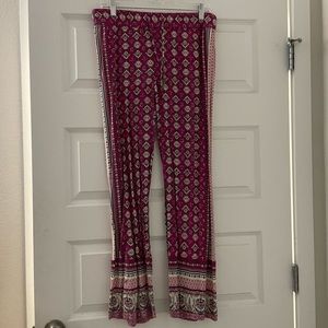 Wide Leg Printed Pants